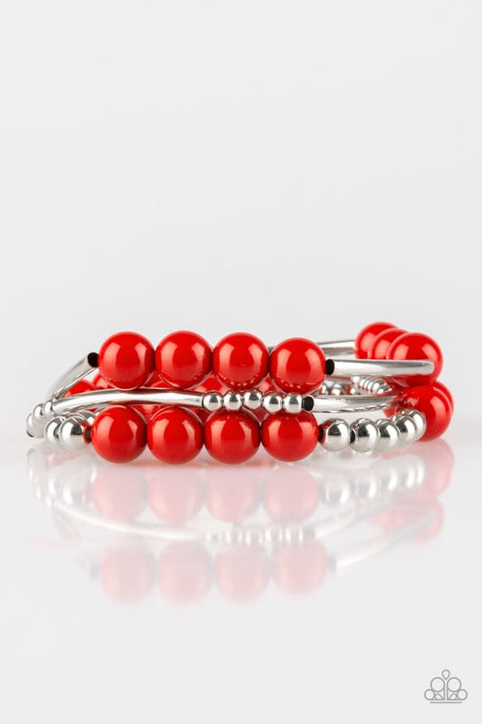 Paparazzi - New Adventures - Red Bracelet #0959