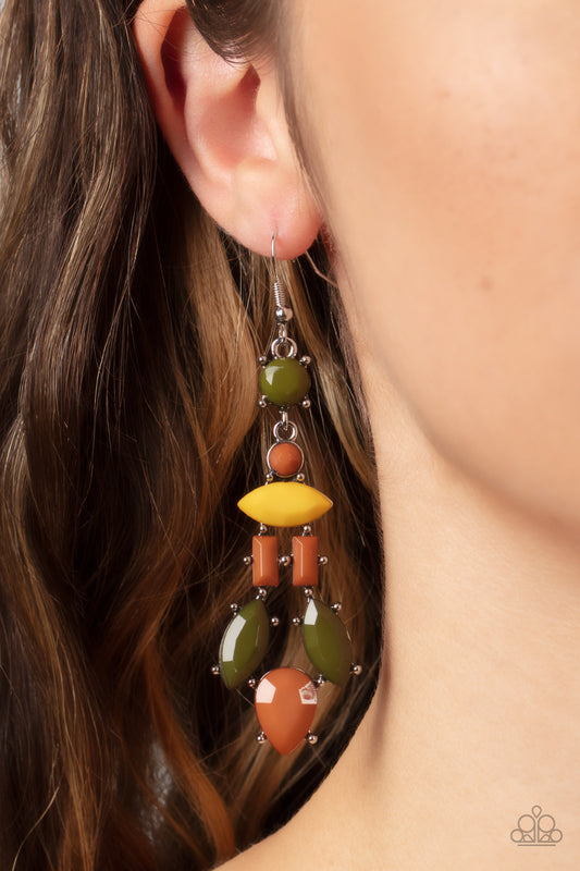 Paparazzi - Visually Vivacious - Multi Earrings #1282