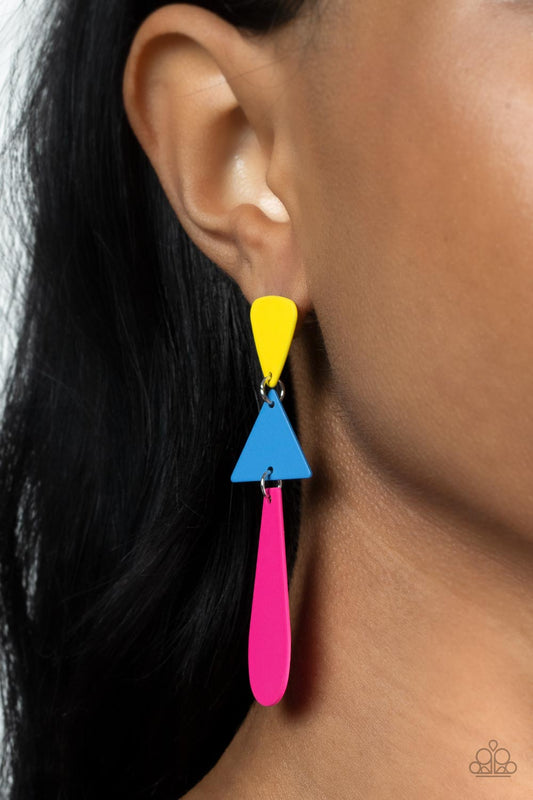 Paparazzi - Retro Redux - Multi Earrings #1821