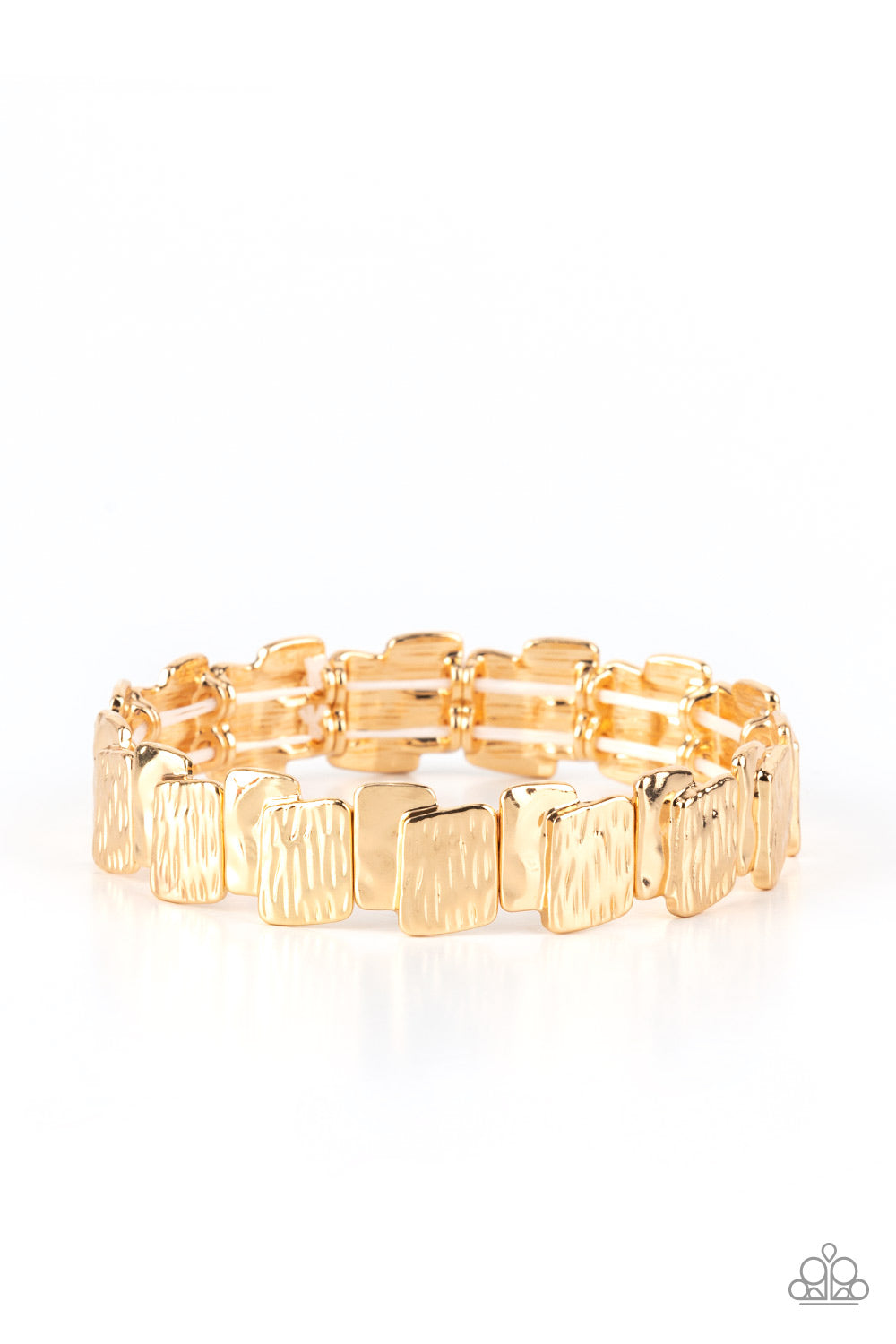 Paparazzi - Urban Stackyard - Gold Bracelet  #ODB60