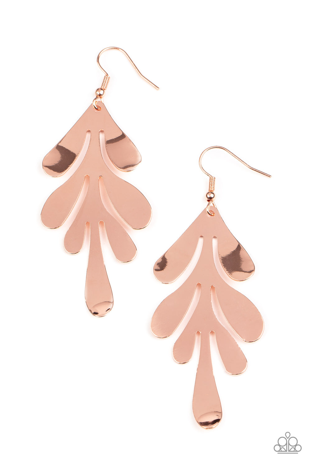 Paparazzi - A FROND Farewell - Copper Earrings #0939