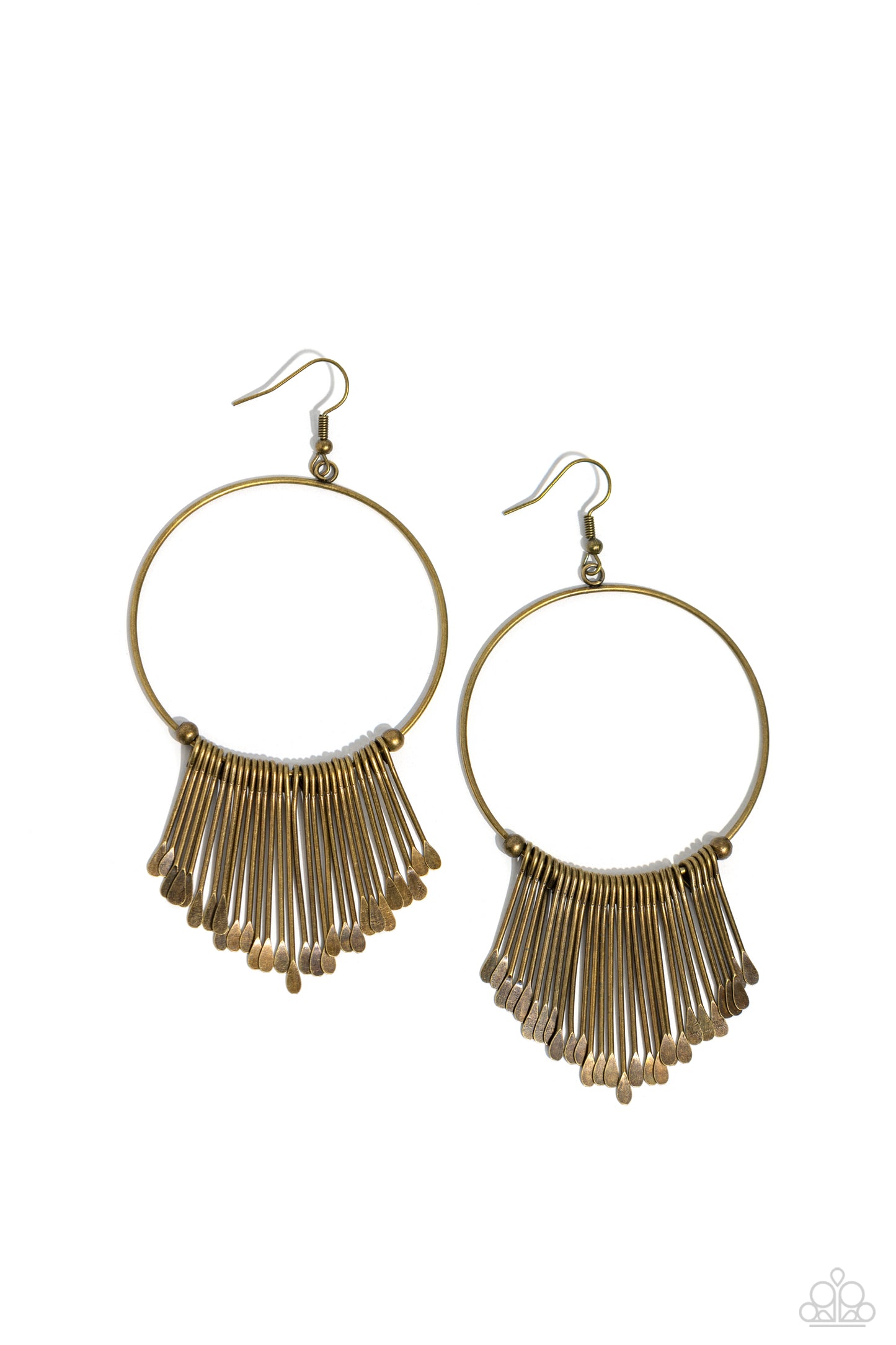 Paparazzi - The Little Dipper - Brass Earrings #2235
