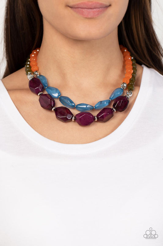 Paparazzi -Tropical Trove - Purple Necklaces #1575