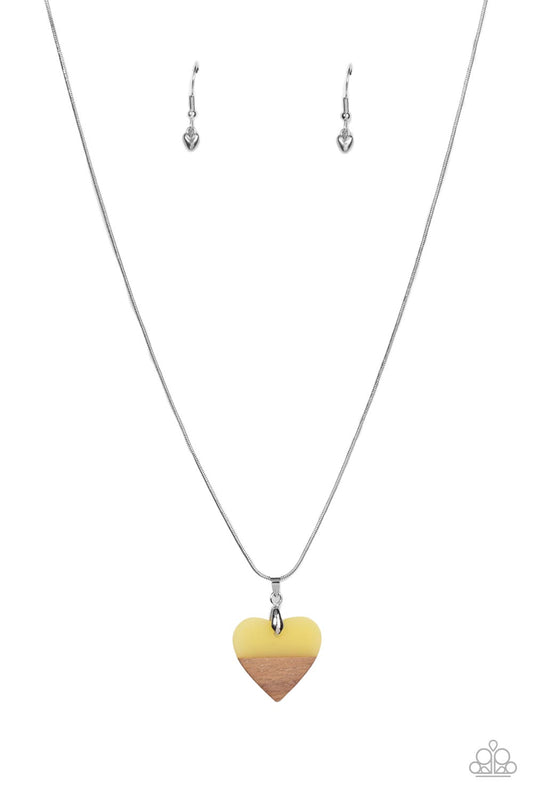 Paparazzi - You Complete Me - Yellow Necklace #1696