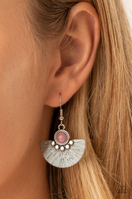 Paparazzi - Manifesting Magic - Pink Earrings #1895