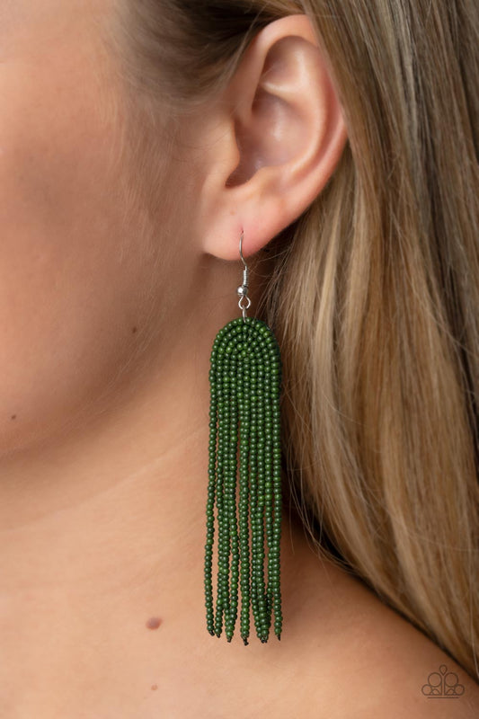 Paparazzi - Right as RAINBOW - Green Earrings #1905