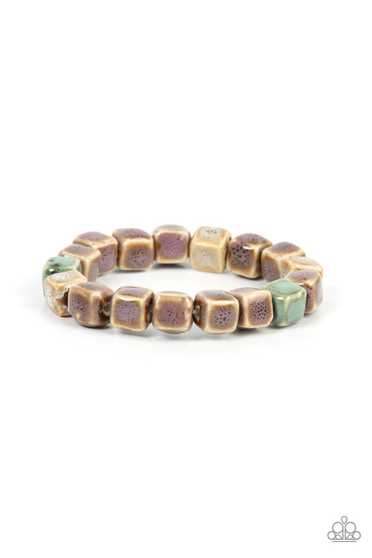 Paparazzi Accessories - Glaze Craze - Purple Bracelet #1003