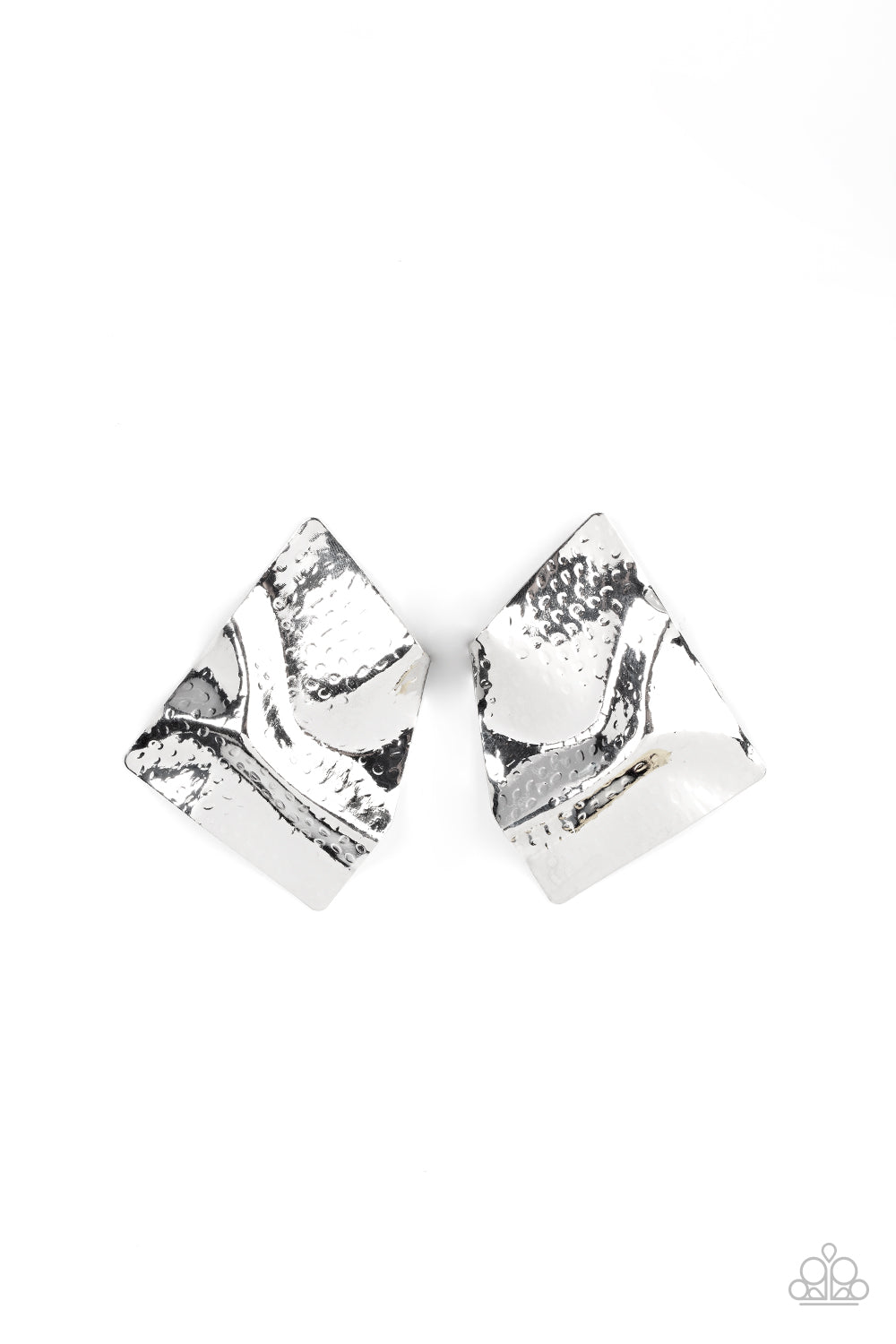 Paparazzi - Modern Maverick - Silver Earrings #1756