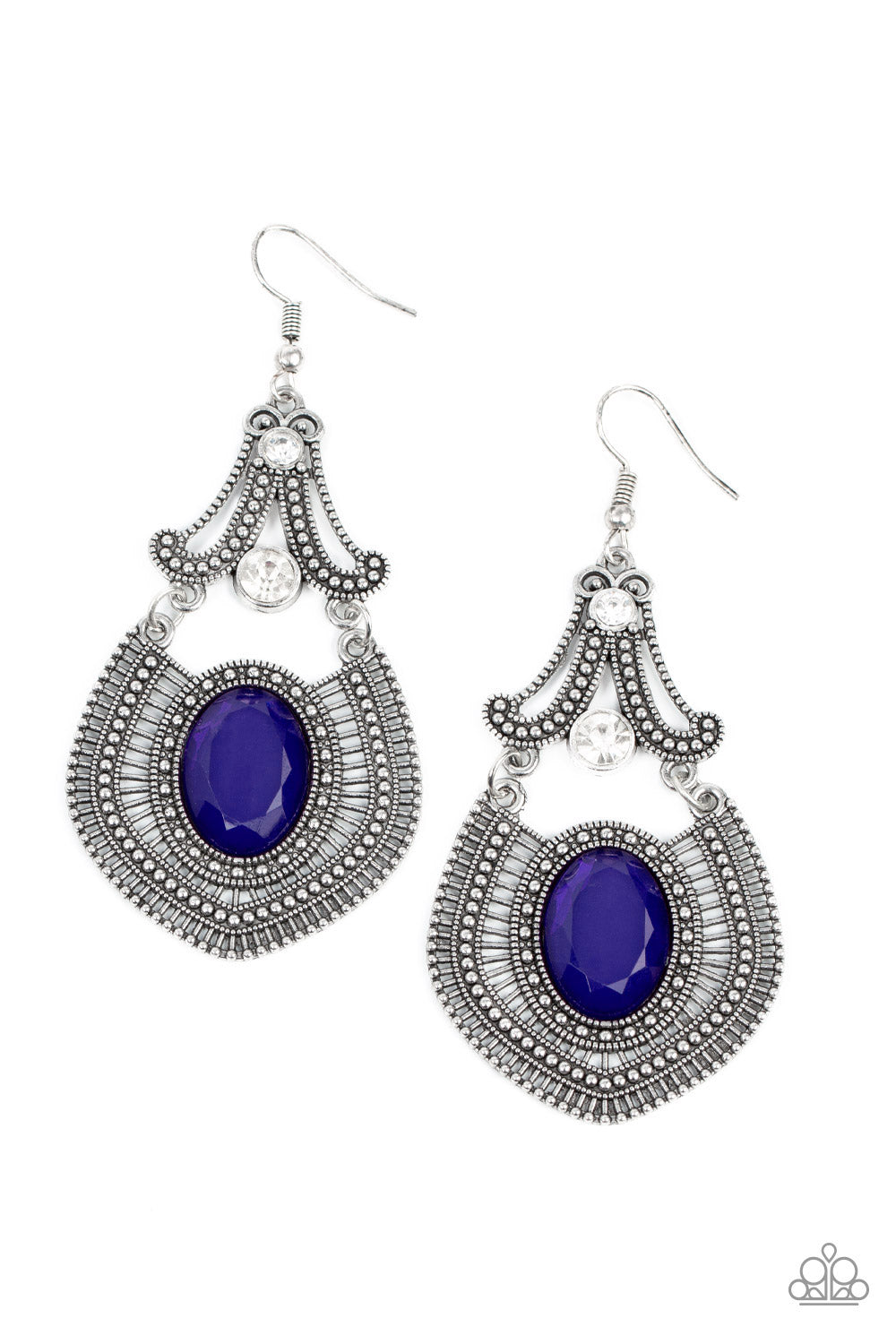 Paparazzi - Panama Palace - Blue Earrings 1908