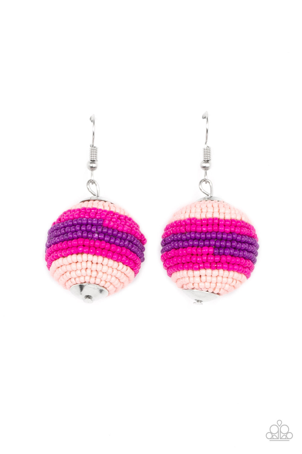 Paparazzi - Zest Fest - Pink Earrings #1847
