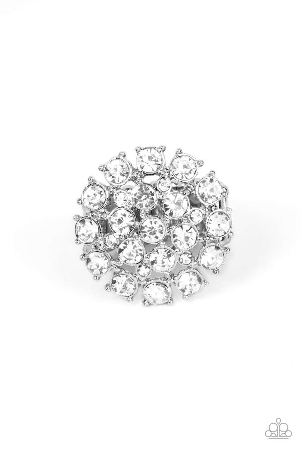 Paparazzi - SELFIE-Confidence - White Ring #R027