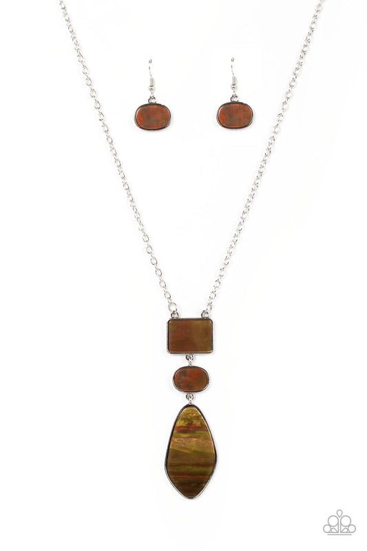 Paparazzi - Hidden Cove - Brown Necklaces #1420
