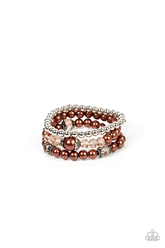 Paparazzi - Positively Polished - Brown Bracelets #1142