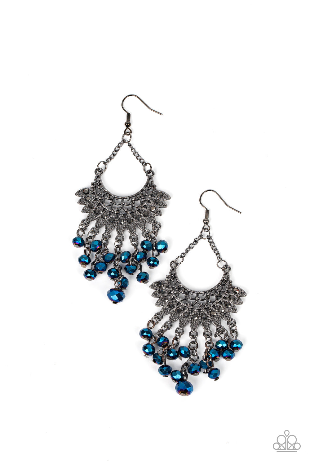 Paparazzi - Chromatic Cascade - Blue Earrings #2054