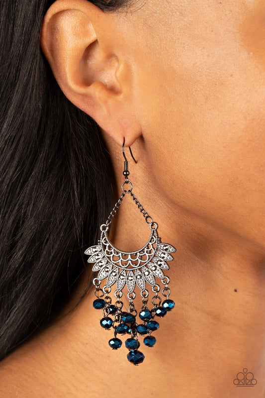 Paparazzi - Chromatic Cascade - Blue Earrings #2054