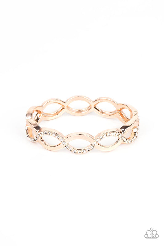 Paparazzi - Tailored Twinkle - Rose Gold Bracelets #1201