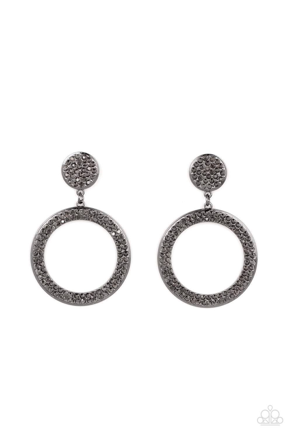 Paparazzi - GLOW You Away - Black Earrings #2227