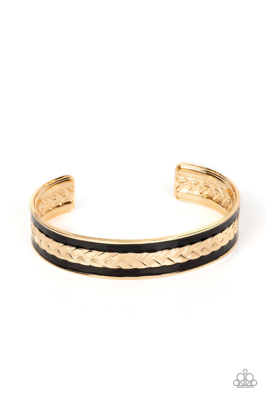 Paparazzi - Hot on the TRAILBLAZER - Gold Bracelets #1043