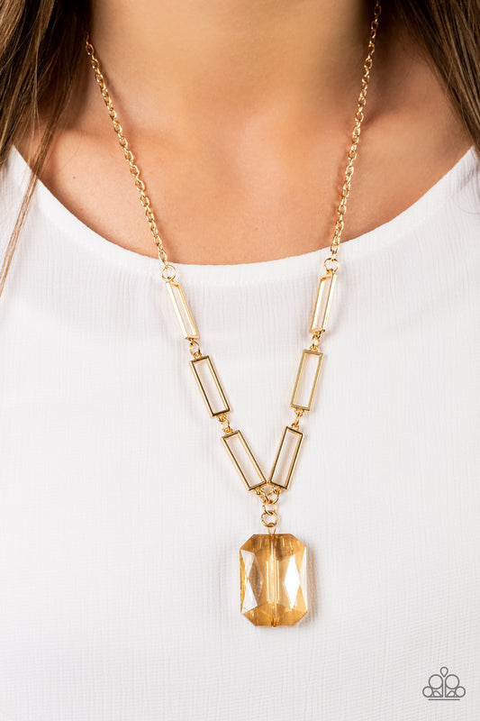 Paparazzi - You Better Recognize - Gold Necklaces #1361