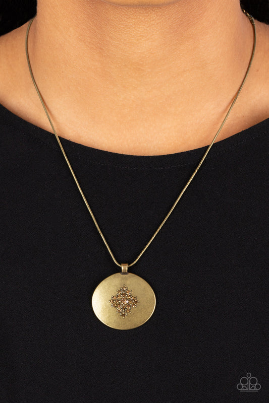 Paparazzi - Center of the Cosmos - Brass Necklaces #2130