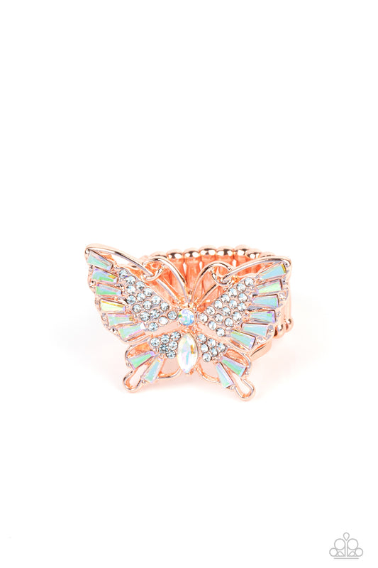 Paparazzi - Fearless Flutter - Copper Rings #R046