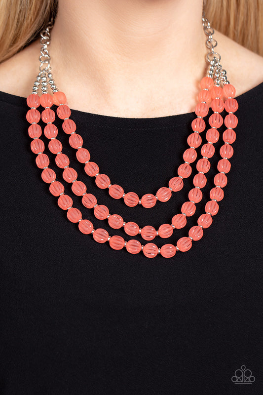 Paparazzi - Summer Surprise - Orange Necklaces #1340