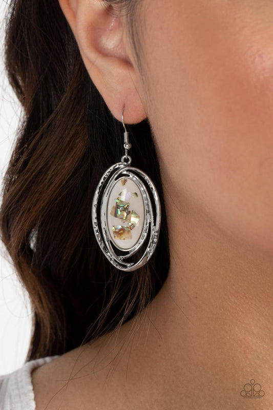 Paparazzi - Ocean Floor Oracle - White Earrings #2022