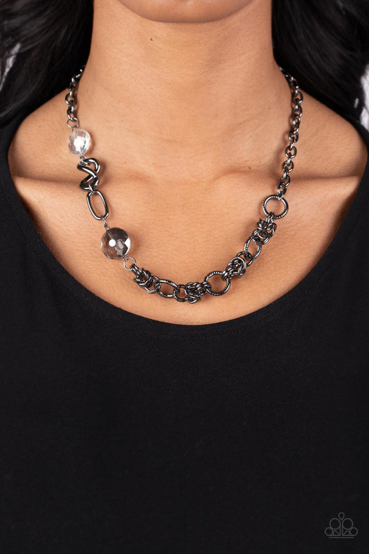 Paparazzi - Celestially Celtic - Black Necklaces #2120
