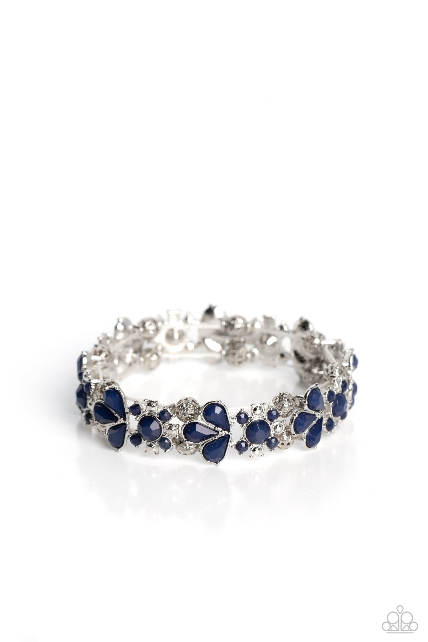 Paparazzi - Teasing Torrent - Blue Bracelets #0551