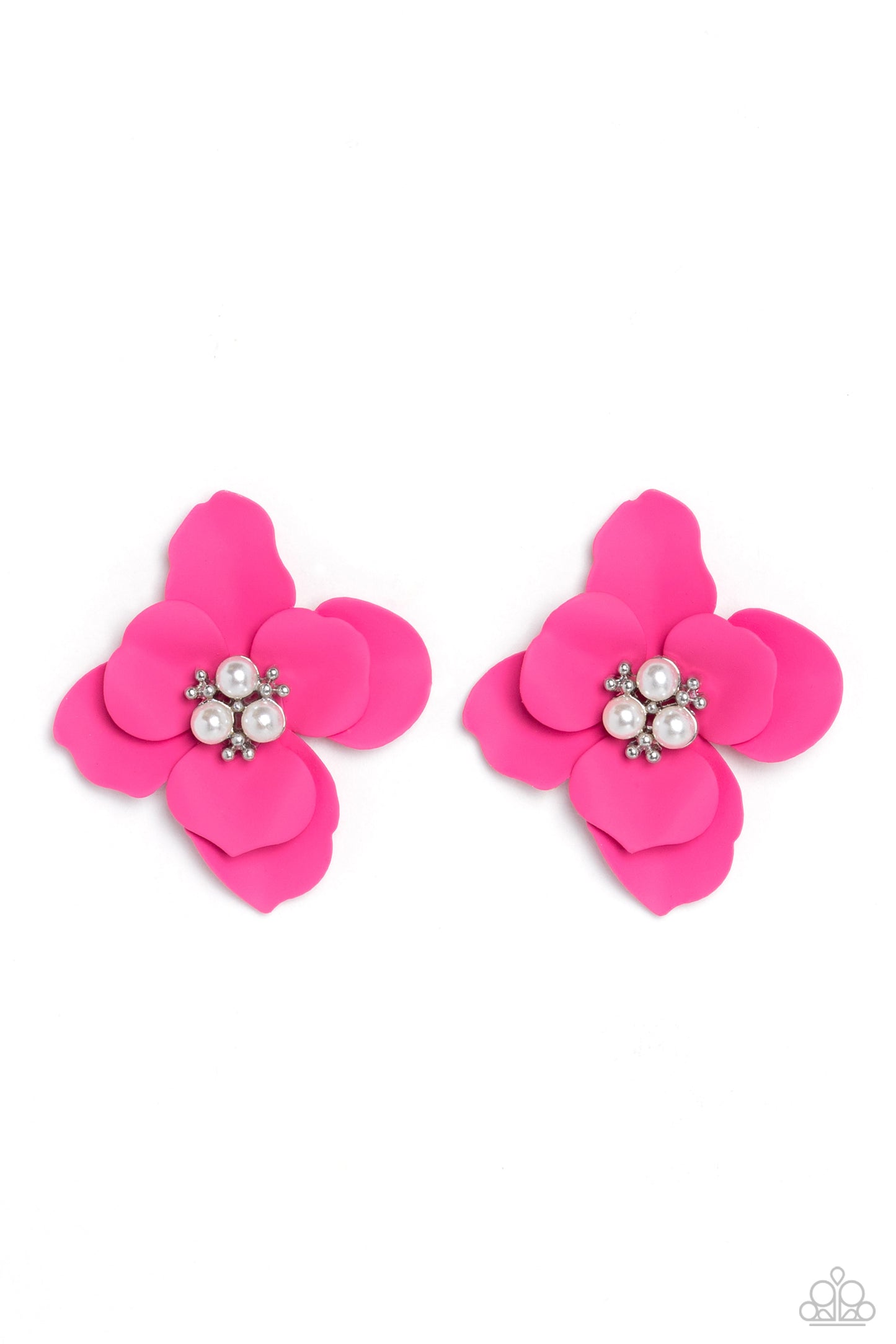 Paparazzi - Jovial Jasmine - Pink Earrings #2019