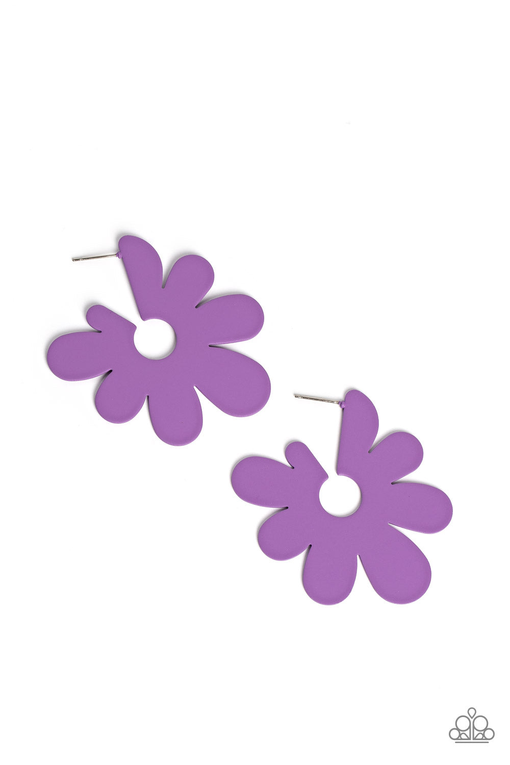 Paparazzi - Flower Power Fantasy - Purple Earrings #2009