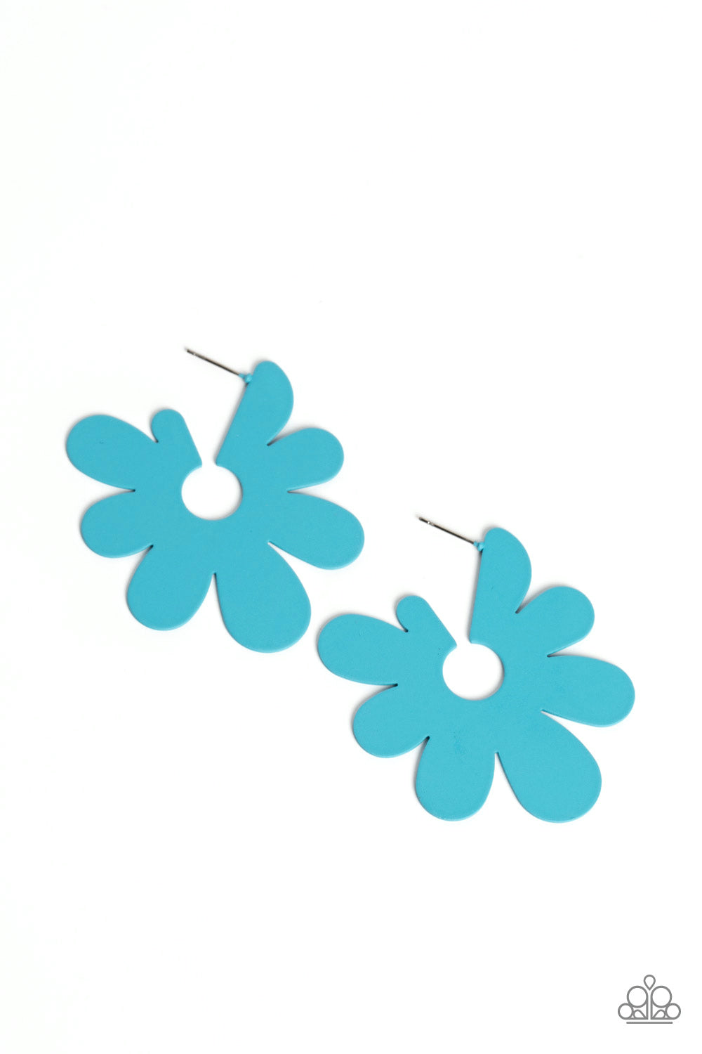 Paparazzi - Flower Power Fantasy - Blue Earrings #2051
