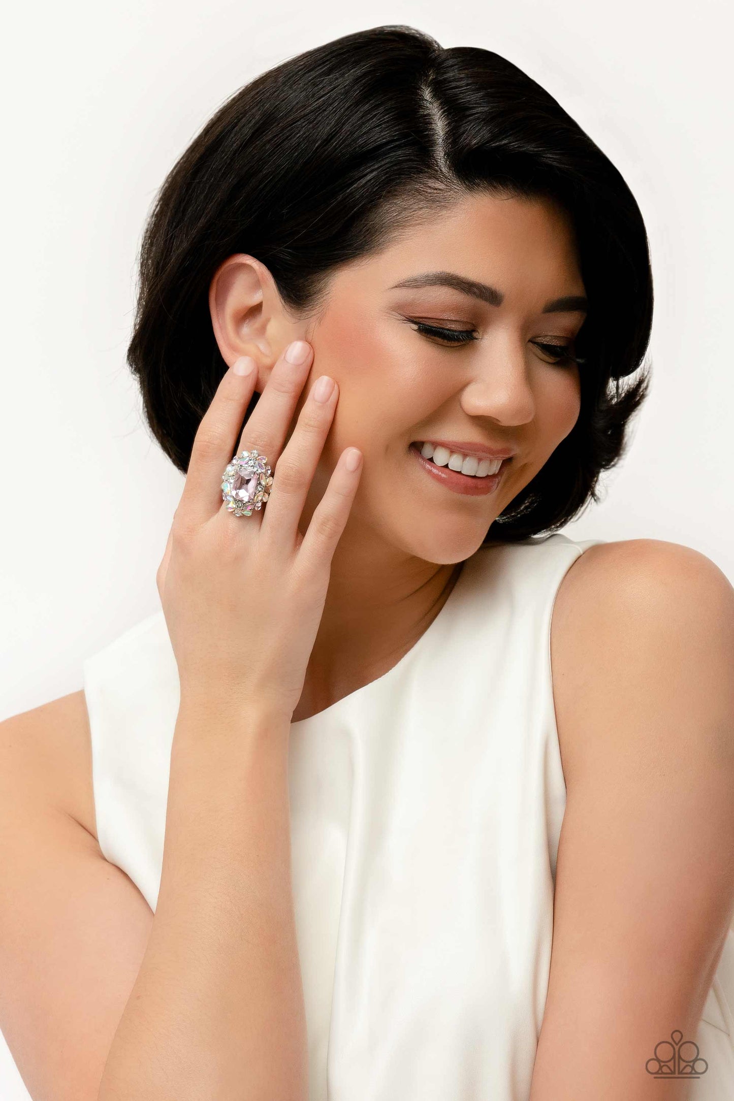 Paparazzi - Dynamic Diadem - Pink Rings #R119