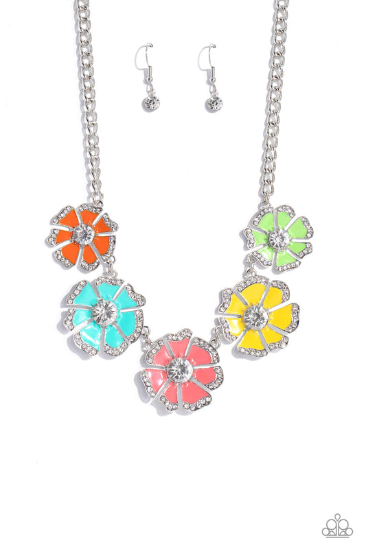 Paparazzi - Playful Posies - Multi Necklaces #2161