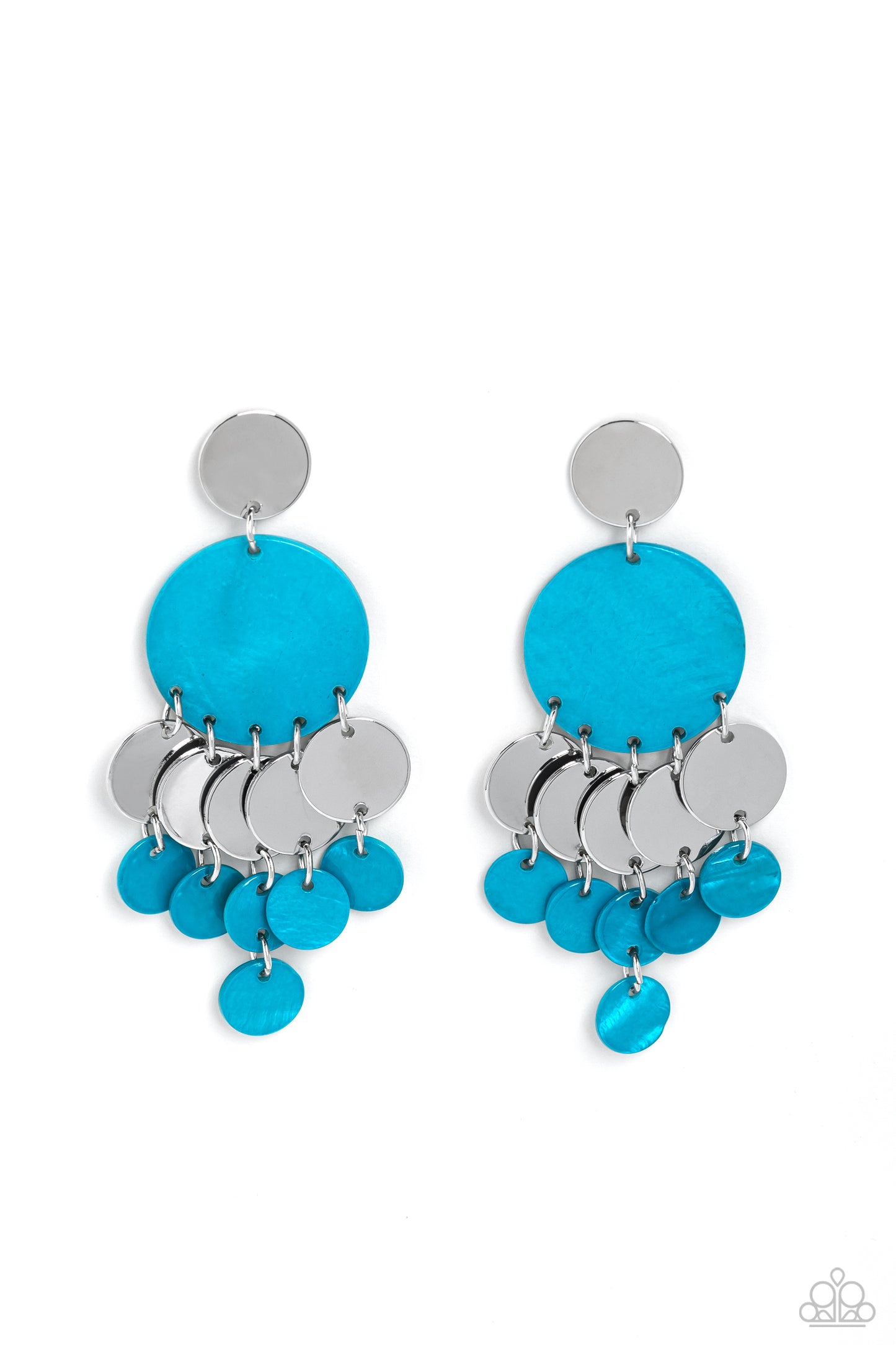 Paparazzi - SHELL of the Ball - Blue Earrings #2070