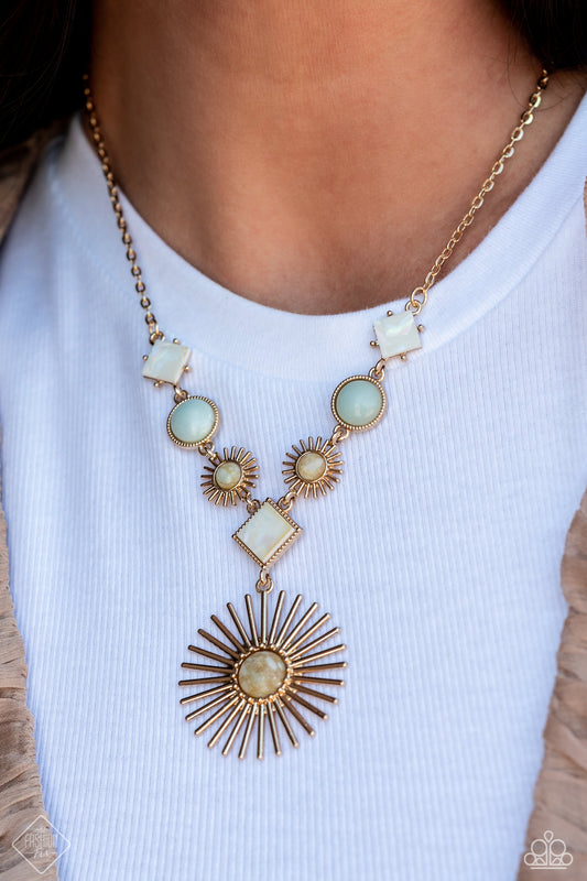 Paparazzi - Sunburst Style - Gold Necklaces #2178