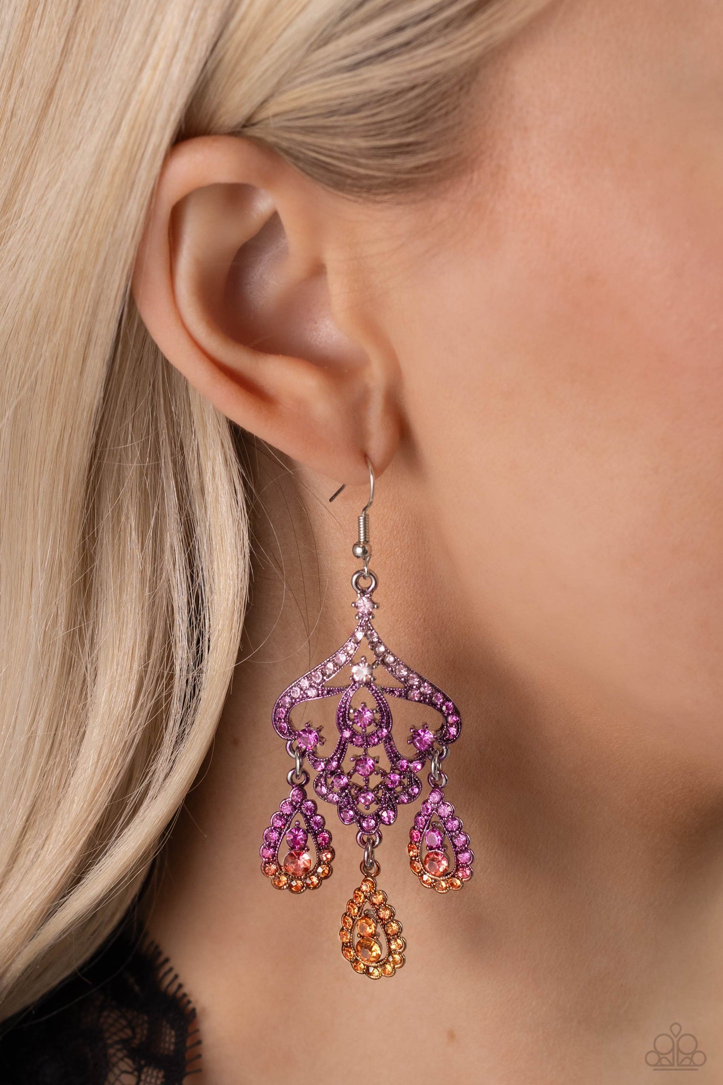 Paparazzi - Chandelier Command - Multi Earrings #2219