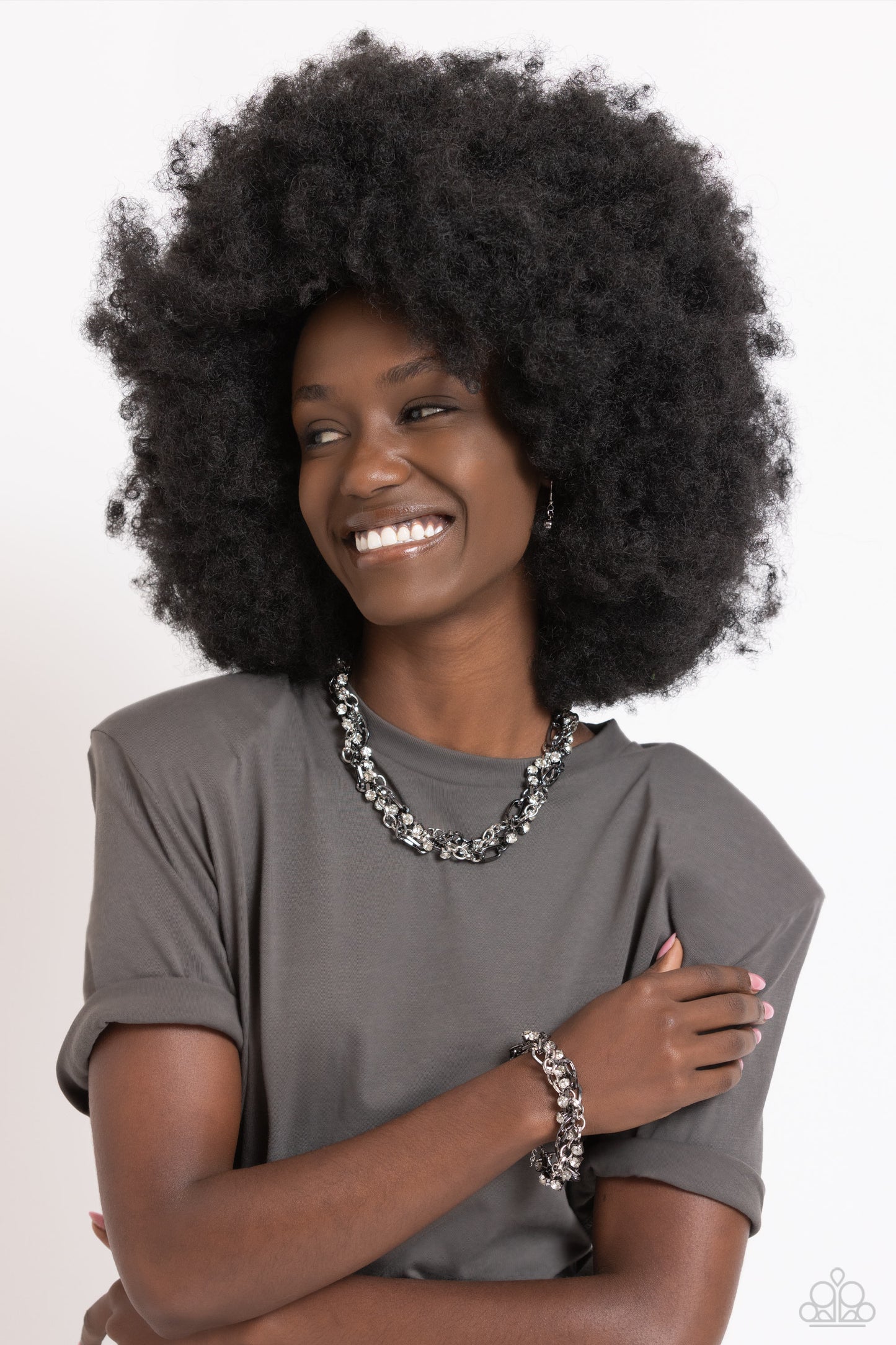 Paparazzi - Totally Two-Toned - Silver Necklaces #2194