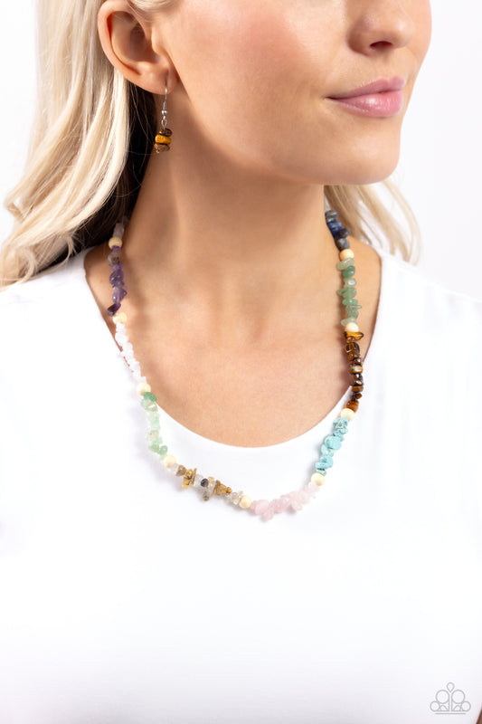 Paparazzi - Soothing Stones - Multi Necklaces #2188