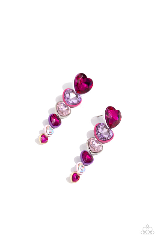 Paparazzi - Cascading Casanova - Multi Earrings #2251