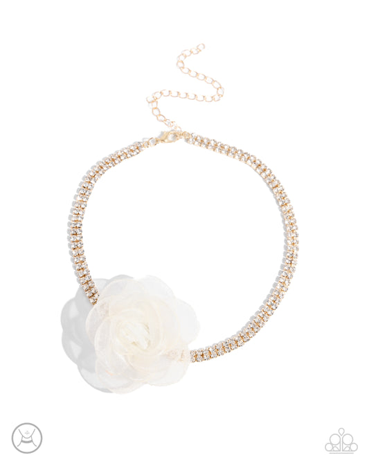Paparazzi - Rosy Range - Gold Necklaces  #2333