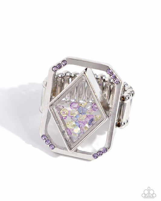Paparazzi - Diamond in the STUFF - Purple Ring #R137