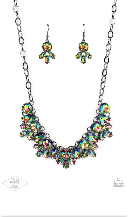 Paparazzi Combustible Charisma - Oil Spill Multi Necklace #1568