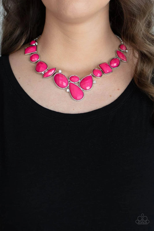 Paparazzi - Mystical Mirage - Pink Necklaces #0028