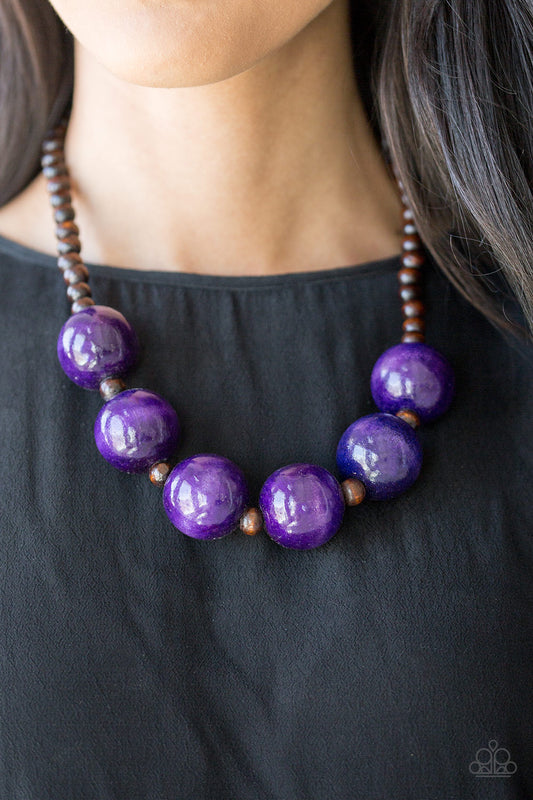 Paparazzi - Oh My Miami - Purple Necklaces #2163