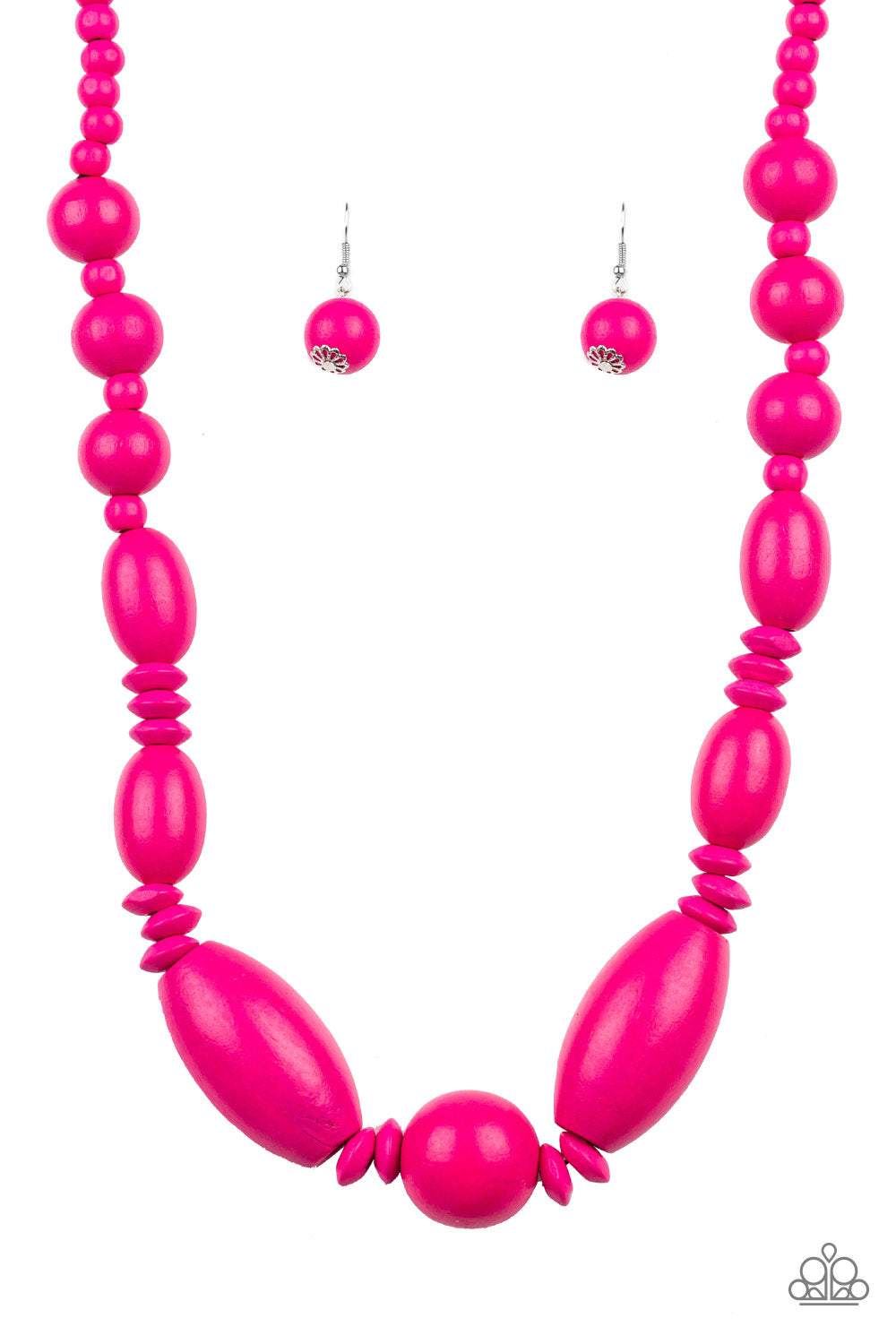 Paparazzi - Summer Breezin - Pink Necklaces  W-Pink #2