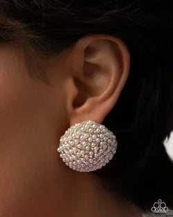 Paparazzi - Overwhelming Opulence - Gold Earrings #2233