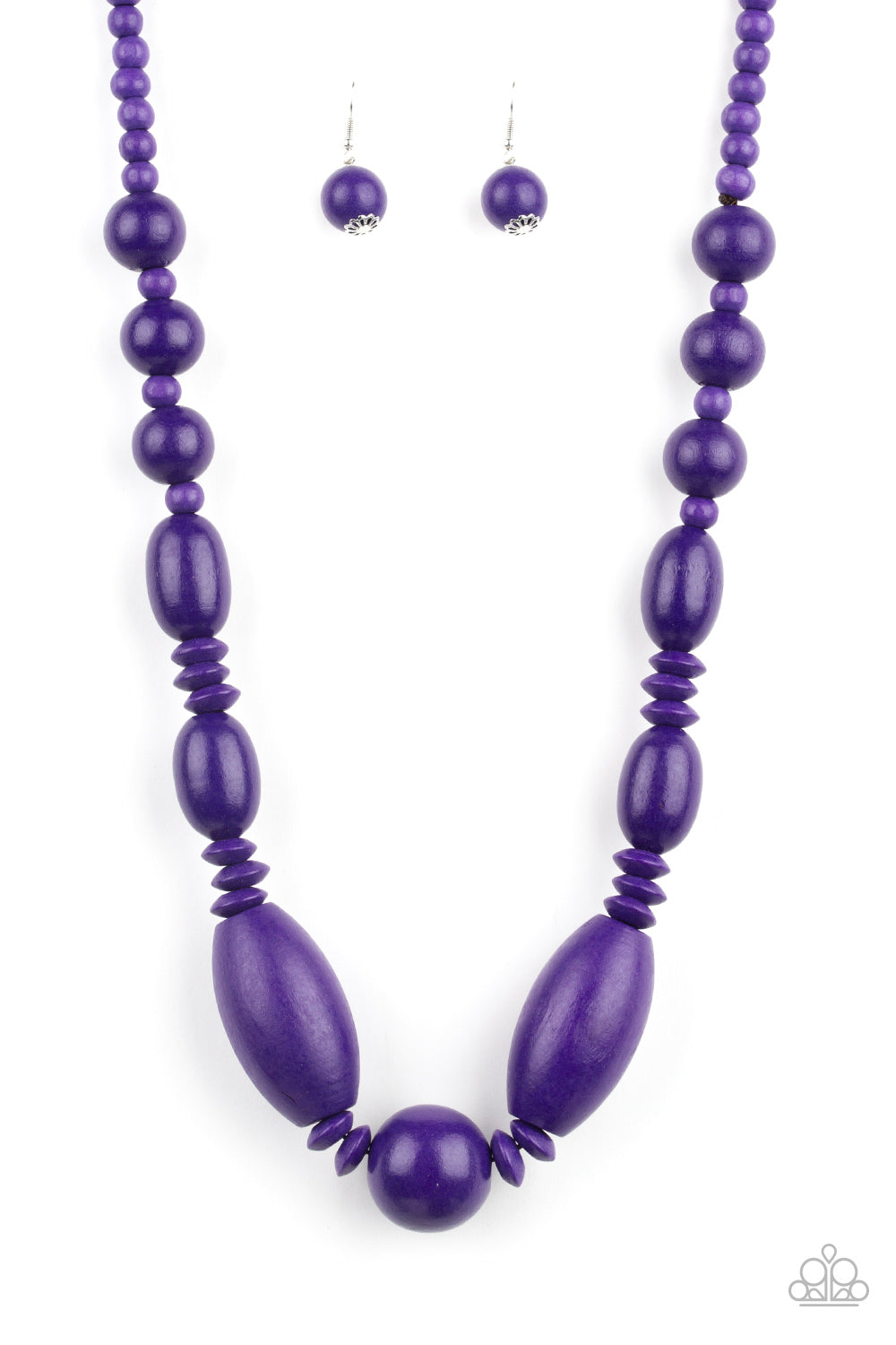 Paparazzi - Summer Breezin Purple Necklaces  W-Purple #1