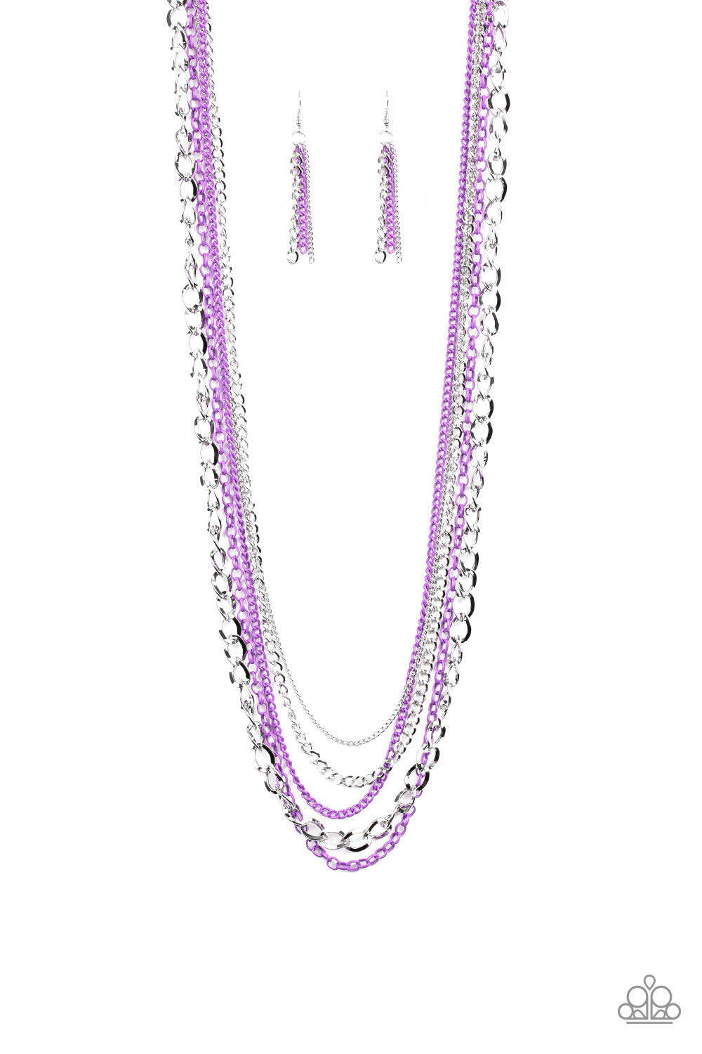 Paparazzi - Industrial Vibrance - Purple Necklaces  #0189