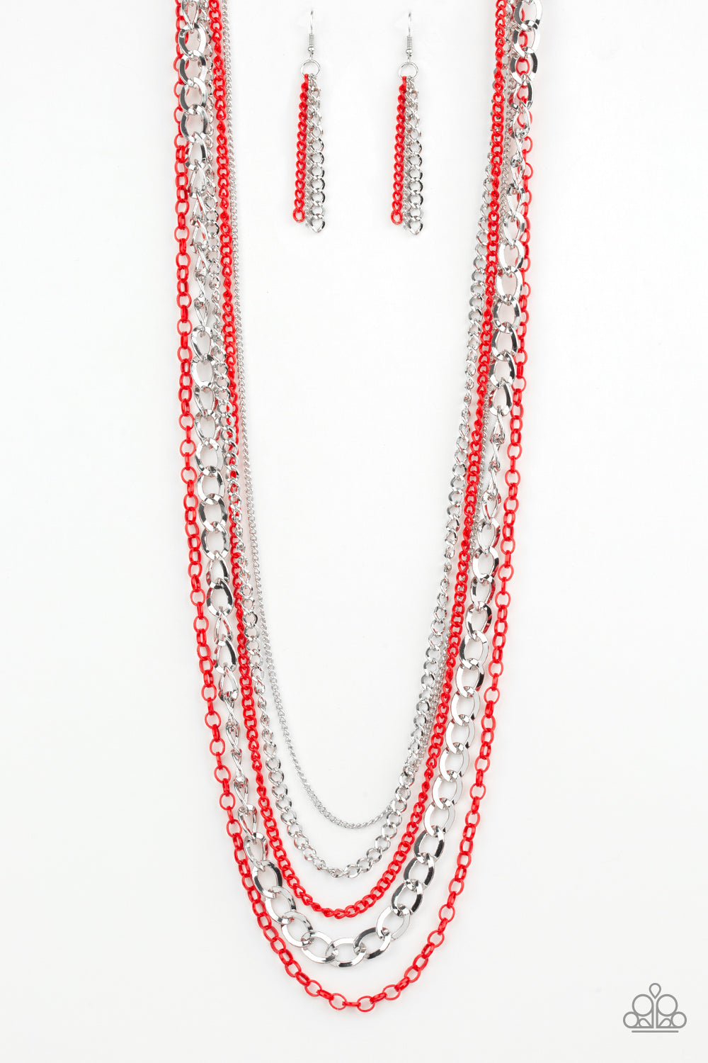 Paparazzi - Industrial Vibrance - Red Necklaces  #0187
